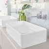 Villeroy & Boch Collaro Umywalka nablatowa 56x36 cm bez przelewu, biała Weiss Alpin 4A205601